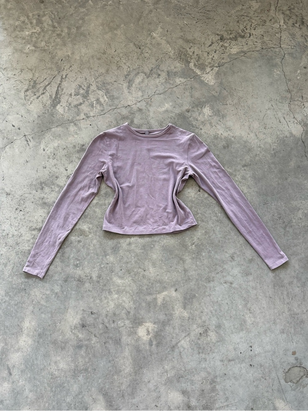 Women’s Long Sleeve Crewneck Top - Mauve